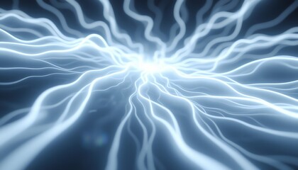 Obraz premium Abstract light energy with dynamic wave patterns.