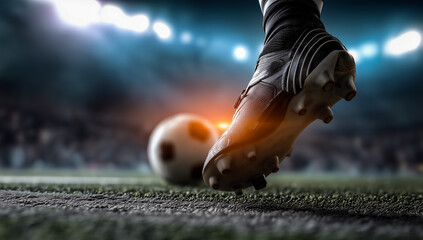 Kickoff moment captured from ground level