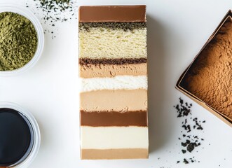  ice cream in the shape of square piece