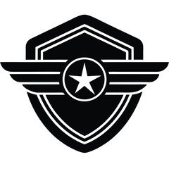 isolated co pilot badge on white background © Shahin reza