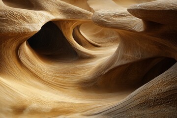 Obraz premium Intricate sandstone formations within a narrow canyon. Detailed, flowing patterns