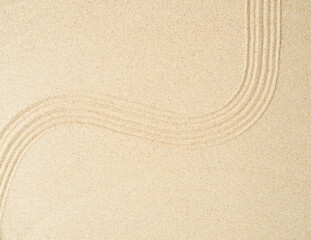 Zen garden sand background japanese balance Meditation relax buddhism spirituality, pattern line wave mandala mockup spa vacation yoga lifestyle natural desert summer, texture desert, aroma therapy.