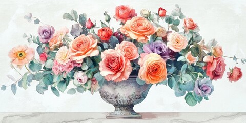 Fototapeta premium Floral Arrangement in a Vase