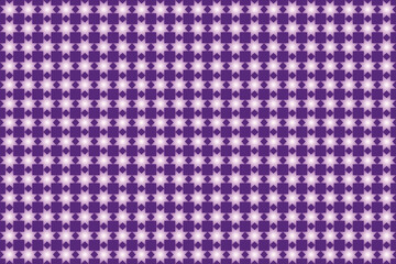 Abstract geometric star and square shape elements and dark purple color with white glowing spotlight effect banner.