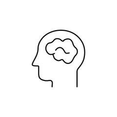 vector illustration of learing icon with outline style
