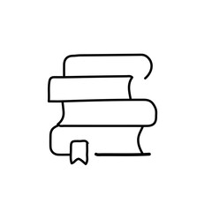 vector illustration of learing icon with outline style
