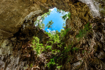 Than Lot Yai Cave, Chaloem Rattanakosin National Park, Kanchanaburi, Thailand.