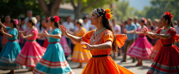 Experience the vibrant artistry of Festa Junina folk dance performances, showcasing traditional choreography and cultural heritage for stunning photo stock.