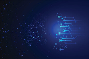 Realistic Blue AI-Generated Background 2