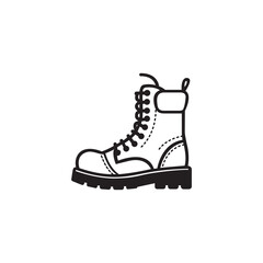 boot symbol for icon or logo template