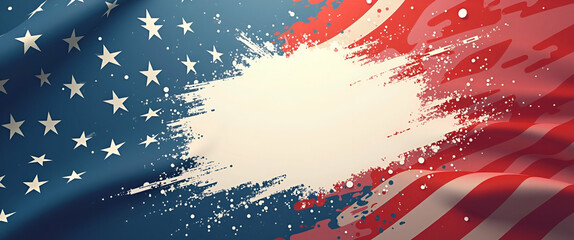 Contemporary Digital Poster Design for Memorial Day Tribute: Dynamic Layout, Crisp Graphics, and Thoughtful Empty Space for Personalization in Photo Stock Concept