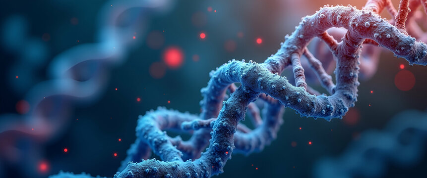 Refined Abstract Wallpaper for Molecular Studies: Integrating Proteomics & Genomics with Expansive Text Space for Advanced Research Illustrations