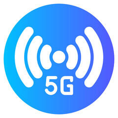 wireless gradient icon