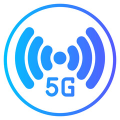 wireless gradient icon