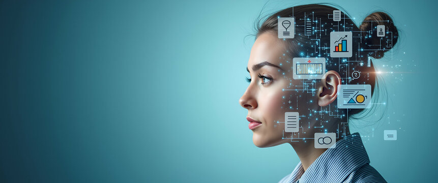 Photo realistic as Employee with conflict resolution training concept as An employees profile blended with conflict resolution training activities symbolizing the importance of resolving conflicts in 