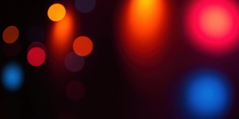Abstract Colorful Bokeh Lights Background Red Orange Blue Blur