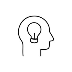 vector illustration of growth icon element with outline style	
