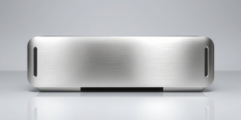 Brushed Metal Device Modern Tech Gadget Sleek Design Minimalist Industrial Electronic Equipment