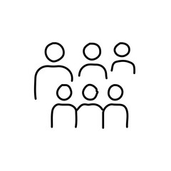 vector illustration of growth icon element with outline style	
