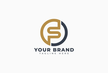 Initial Letter F Logo Design Element