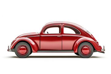 Classic Red Vintage Car Side Profile Nostalgia Ride Elegant Design