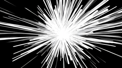 Abstract Explosion Graphic Design on black background
