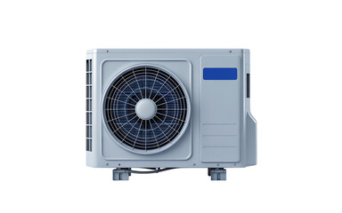 Air conditioning unit displayed in a bright setting, showcasing modern design and functional features for efficient cooling and comfort