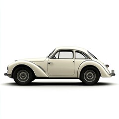 Fototapeta premium Cream Classic Car: Vintage Automobile Photography