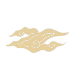 Chinese clouds set Decoration Material Hand drawing Vector