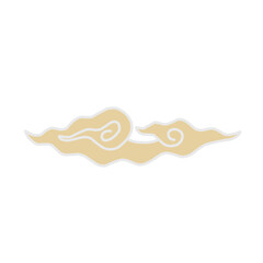Chinese clouds set Decoration Material Hand drawing Vector