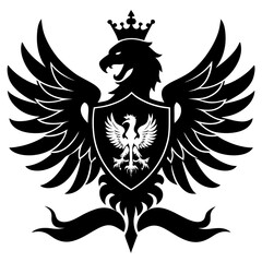 coat of arms with wings