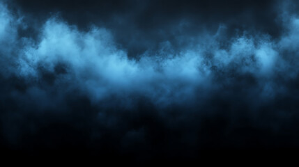 Obraz premium A dark blue sky with smoke and clouds