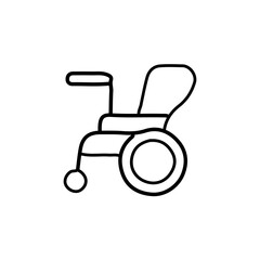 vector illustration of  medical icon element with outline style	
