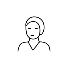 vector illustration of  medical icon element with outline style	
