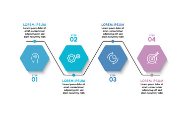 Business data visualization. timeline infographic icons designed for abstract background template milestone element modern diagram process technology digital marketing data presentation chart Vector