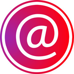 Fototapeta premium mail tag icon sign logo blue address button symbol vector. Fit for instagram social media marketing education