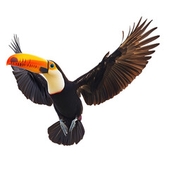 Obraz premium Toucan Bird on Transparent Background 