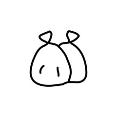 vector illustration of recycle theme element with one line style	
