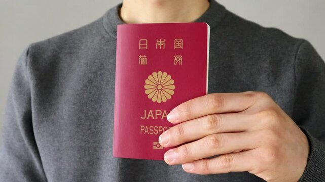10年有効な日本のパスポートを持つ人物