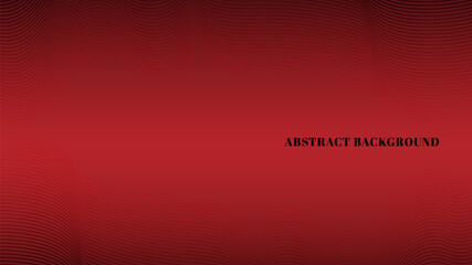 Abstract lines black and red gradient on background.
