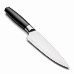 Kitchen knife isolated on a white background. 3d illustration.