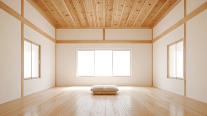 Fototapeta premium Interior and Nature Backgrounds – Modern Rooms and Outdoor Views