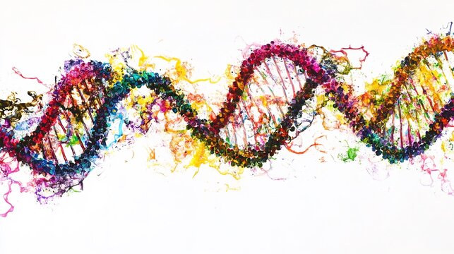 artistic representation of DNA strands