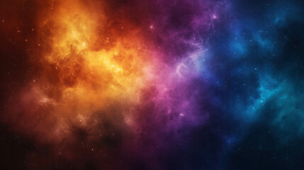 Fototapeta premium Colorful Abstract Cosmic Background with Bright Stars and Nebula in Space