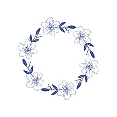 Fashionable weeding Floral ornament Design