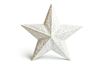 Obraz premium Sparkling White Christmas Star Festive Holiday Decoration Elegant Winter Ornament