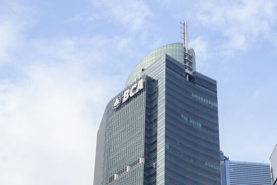 The tower building of Bank Central Asia or BCA at Bundaran HI . Jakarta, Indonesia - 04 01 2025