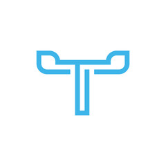 Creative and Elegance T Letter Logo Design Concept