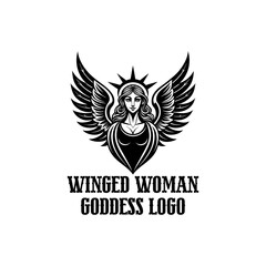 winged women goddes logo