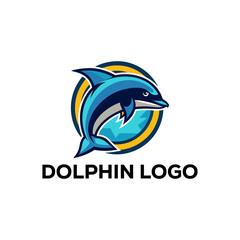 dolphin logo vector
